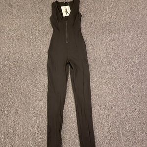 NEW naked wardrobe black bodysuit in size small